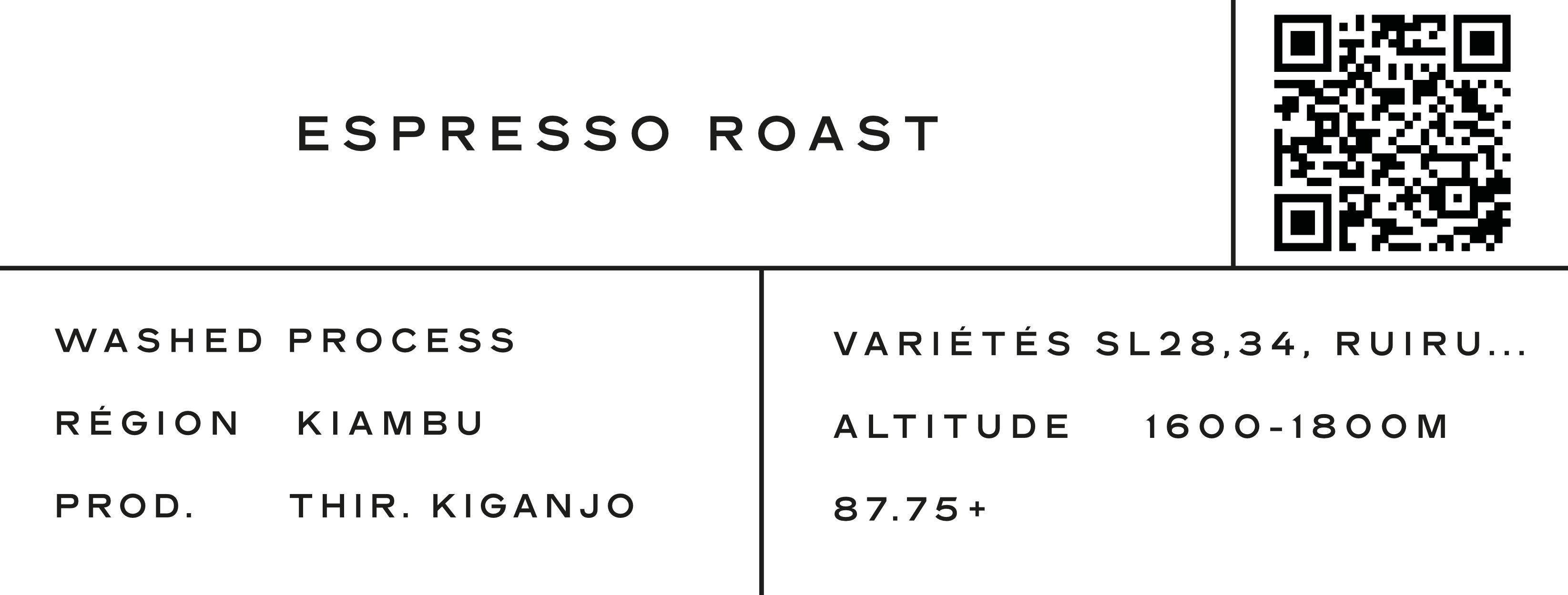 250g de café Thiririka Kiganjo