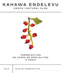 125g de café Natural Pure SL28 Kahawa Endelevu